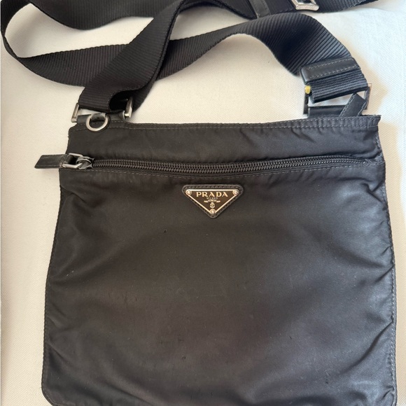 Prada Black Nylon Messenger Bag - Picture 1 of 7